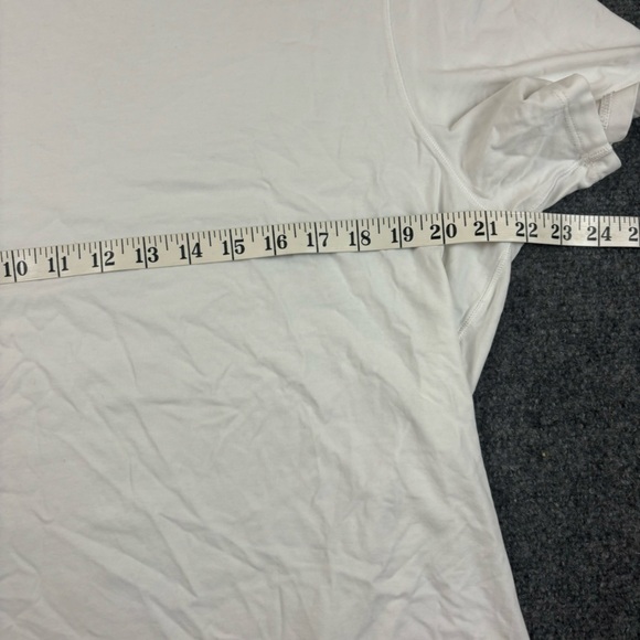 LULULEMON Women’s White Short Sleeved T-Shirt hi-low hem size: Large - Picture 4 of 9